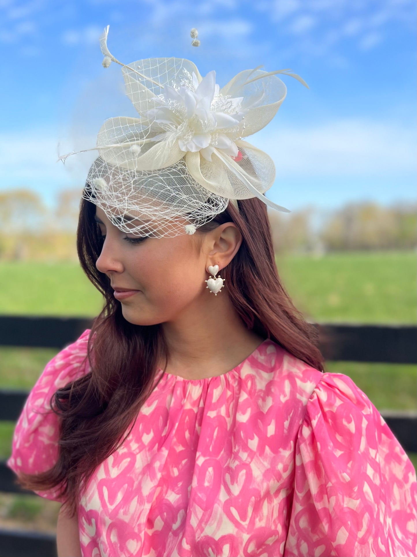Jockey’s Jewel Ivory Fascinator
