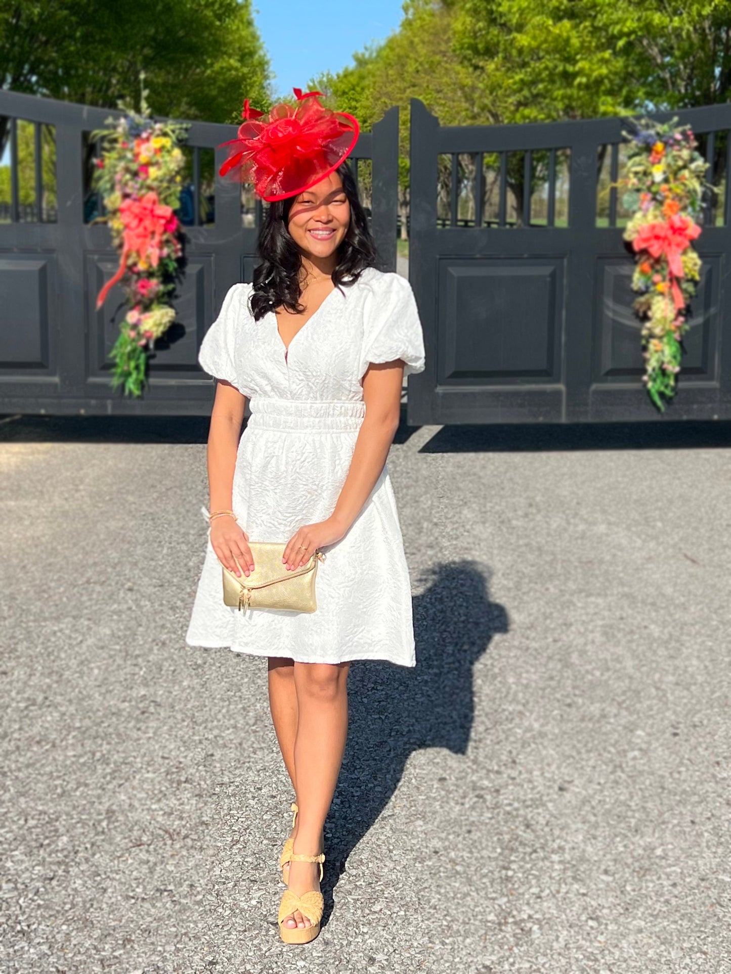Runway Rose Red Fascinator