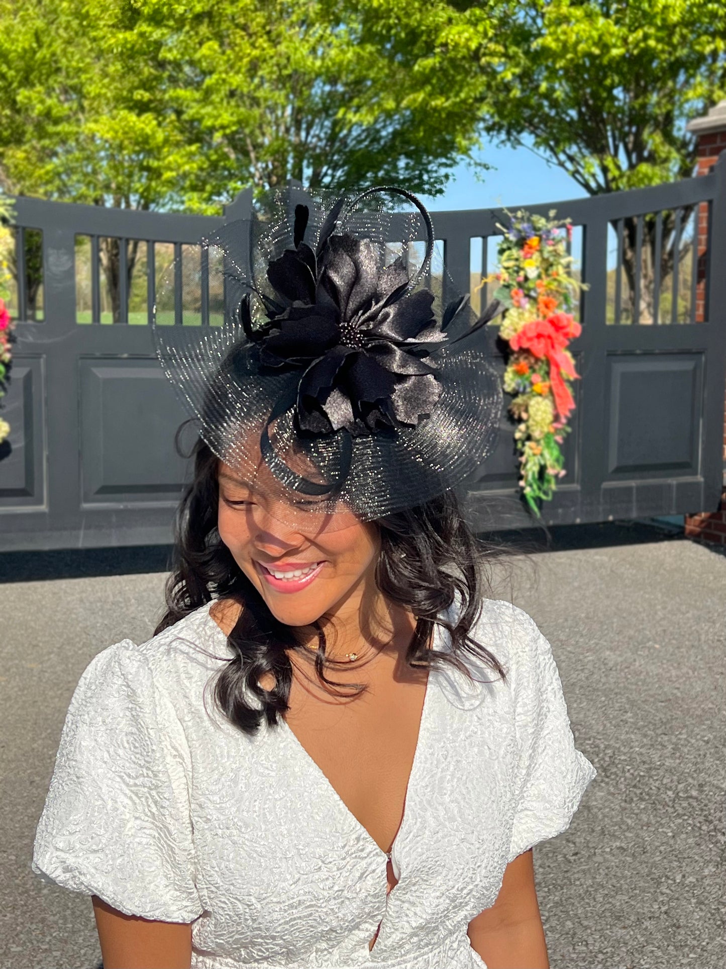 Bluegrass Belle Black Fascinator