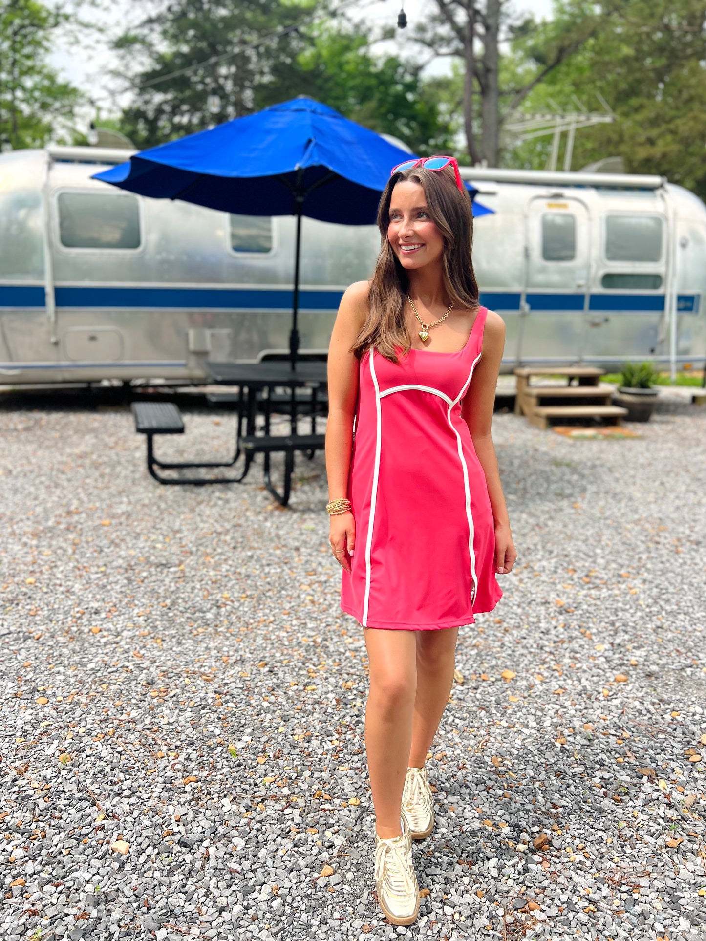 Second Skin Filana Crush Coral Tennis Dress