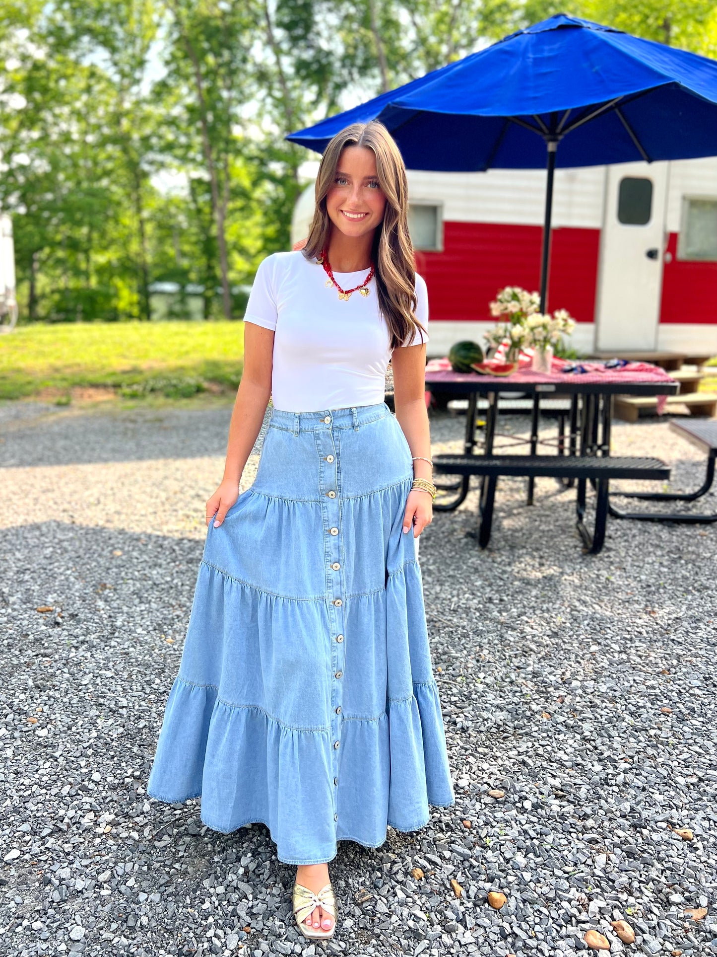Weekend Getaway Maxi Skirt