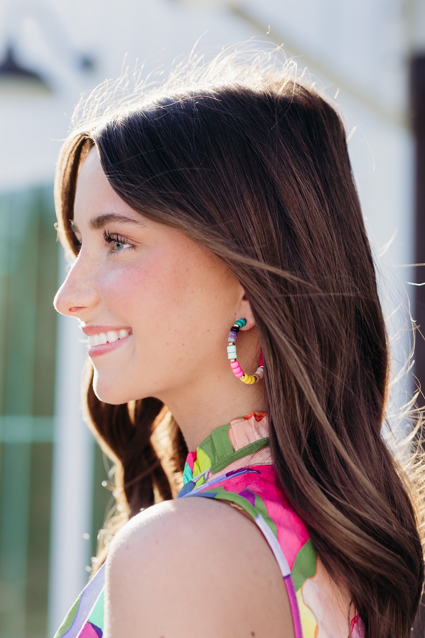 Color Burst Multicolor Hoops