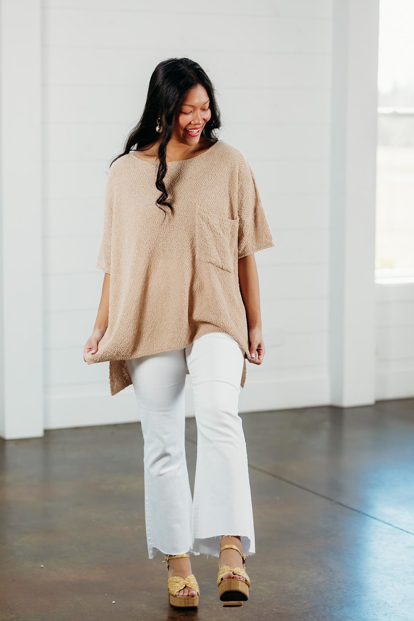 Everybody Wants This Beige Top