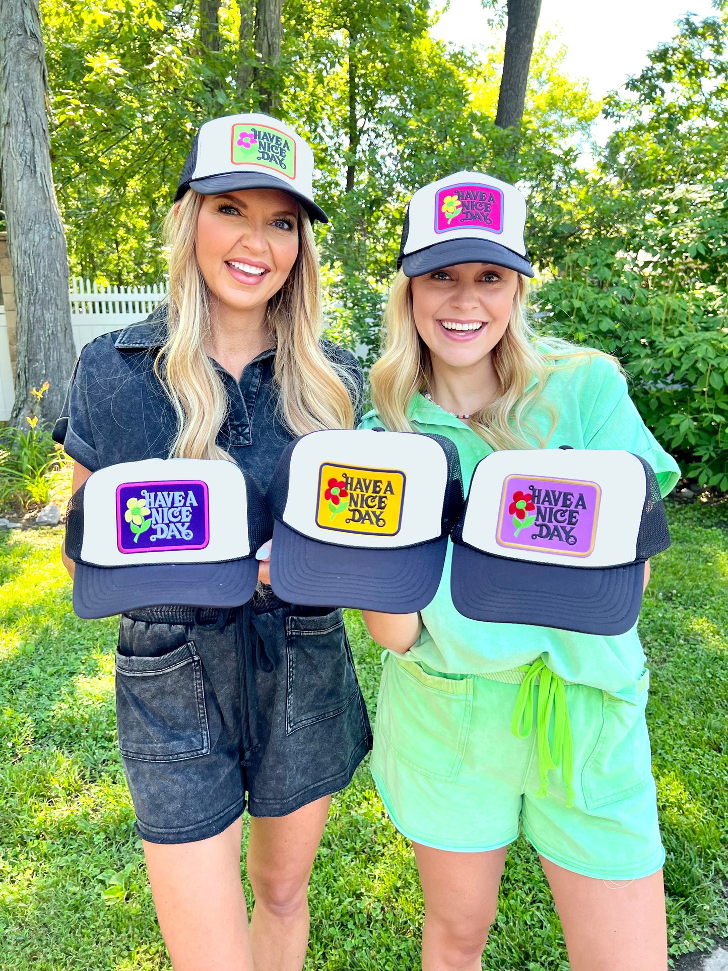 Have a Nice Day Multi Patch Cap