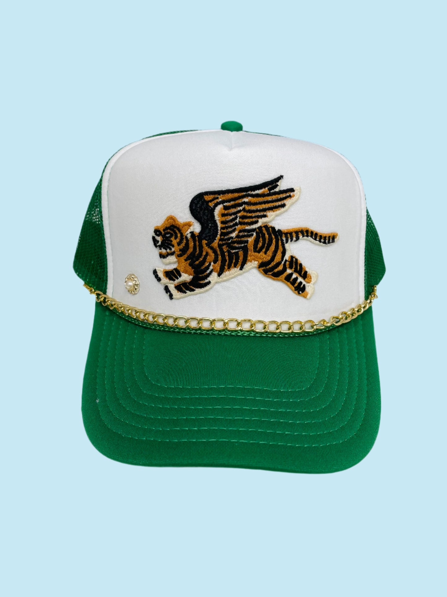 Flying Tiger Green Patch Cap