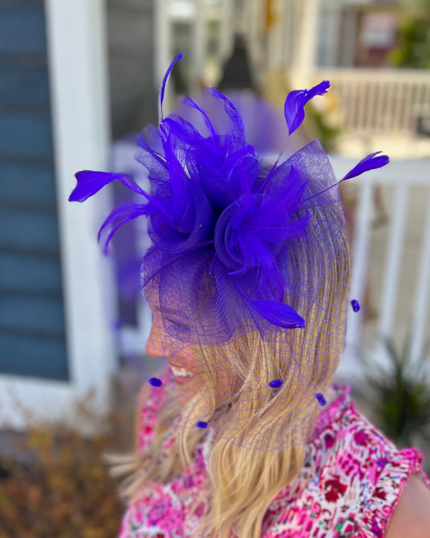 Derby Darling Purple Fascinator