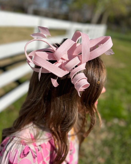 Down and Derby Pink Fascinator