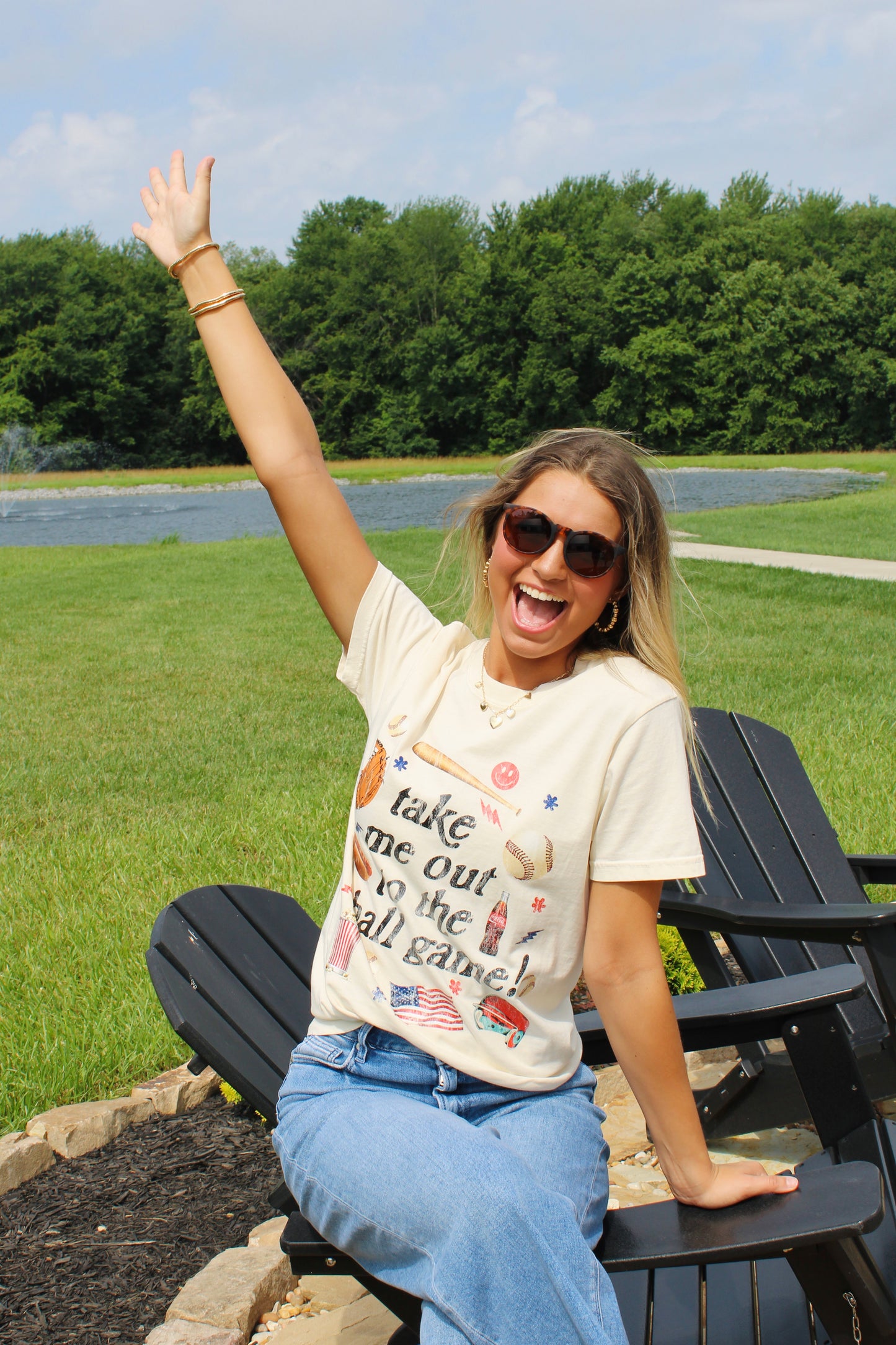 Out To The Ball Game Graphic Tee