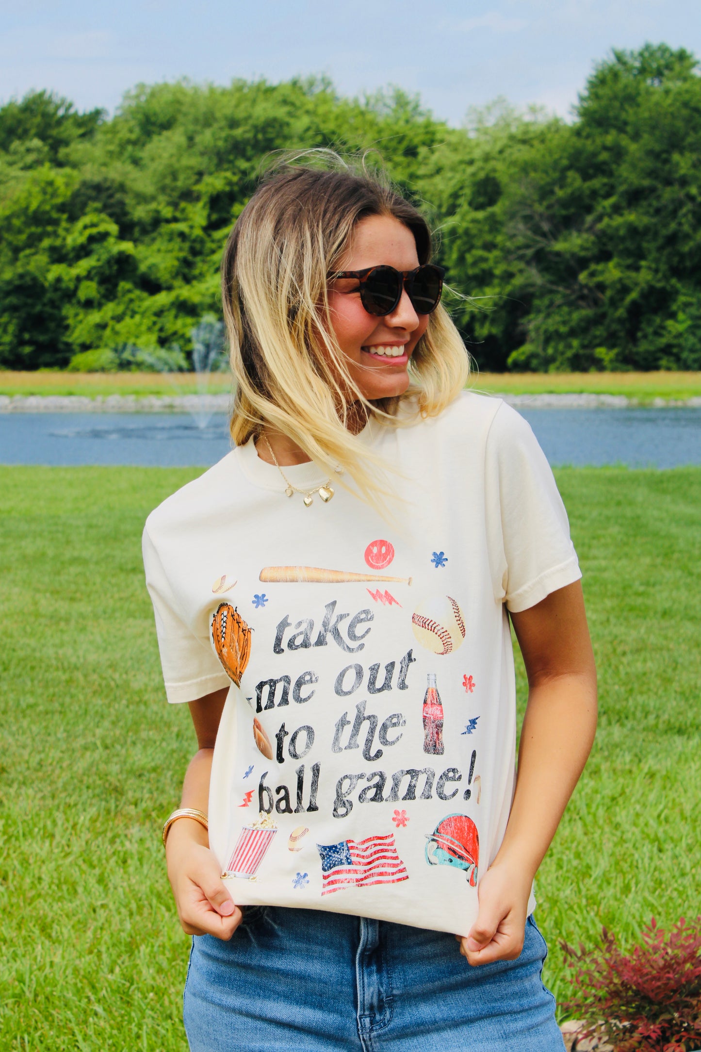 Out To The Ball Game Graphic Tee