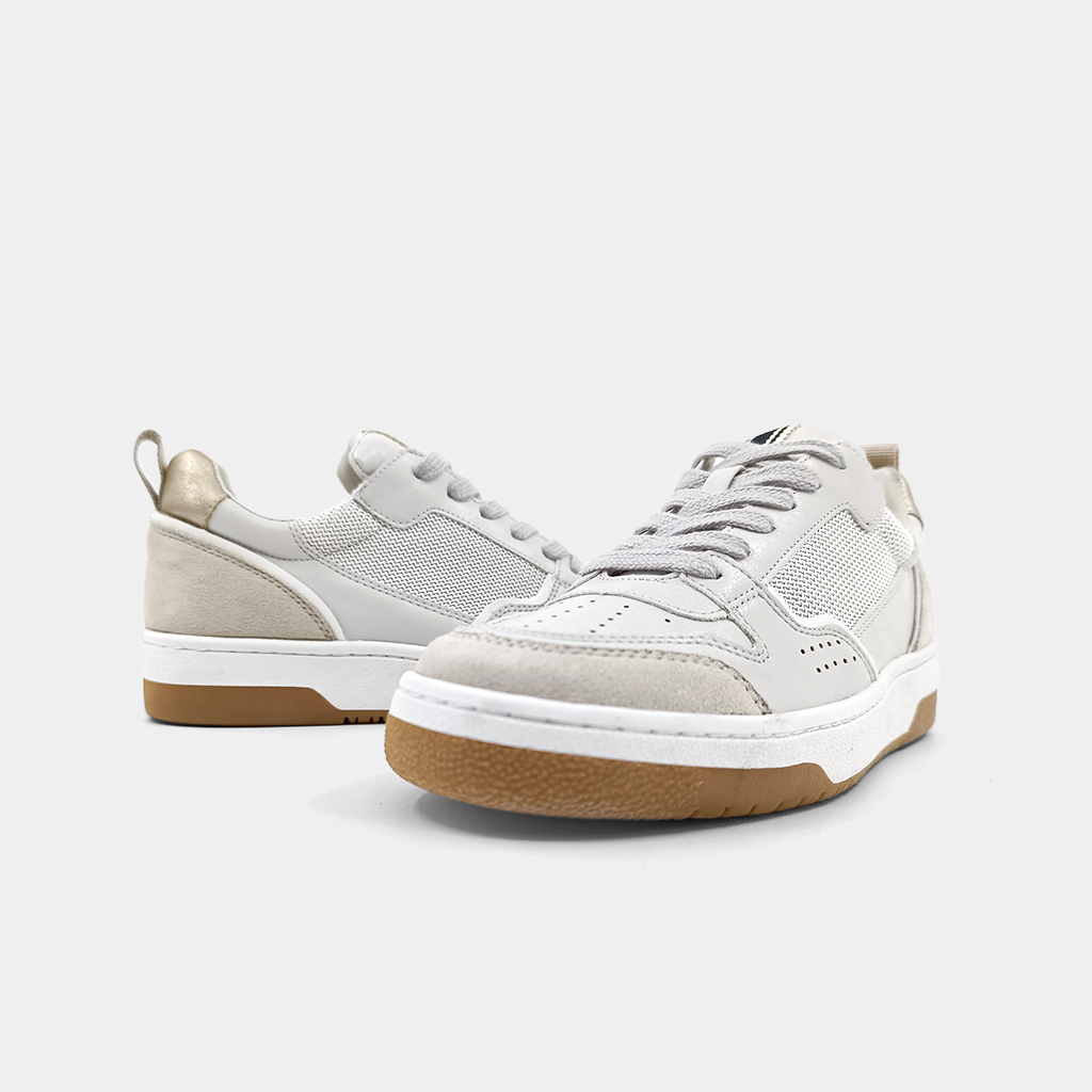 Romi Distressed Taupe Suede Sneaker