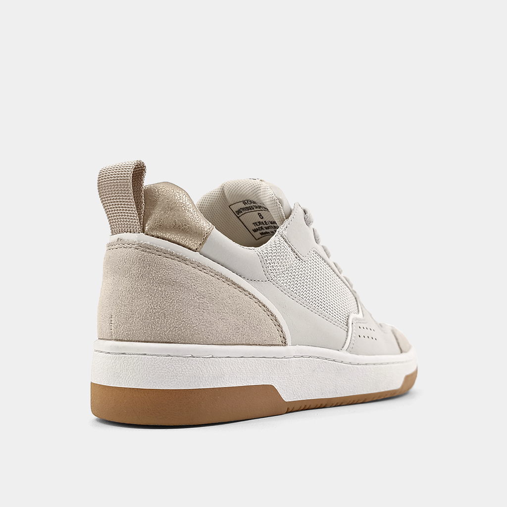 Romi Distressed Taupe Suede Sneaker