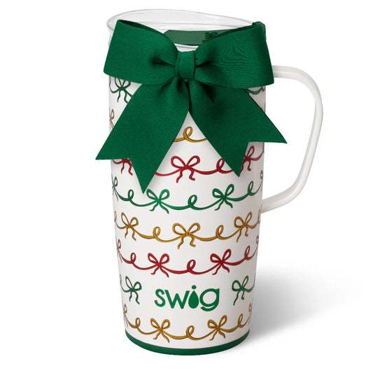 Christmas Bows Travel Mug (22oz)