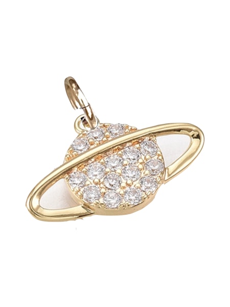 Space Cadet Saturn Planet Charm