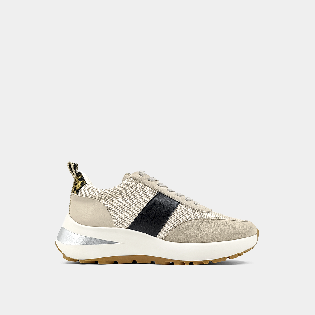 Serafina Gold Black Hair Sneaker