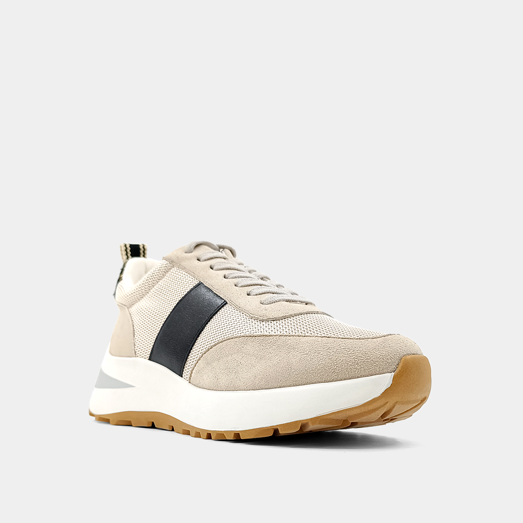 Serafina Gold Black Hair Sneaker