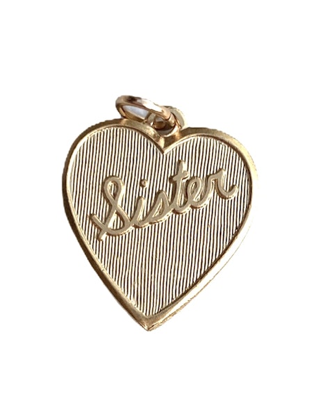 Sister Heart Charm