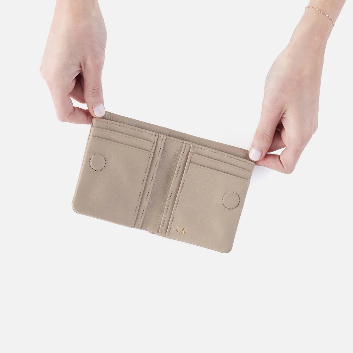 Lumen Taupe Mini Wallet