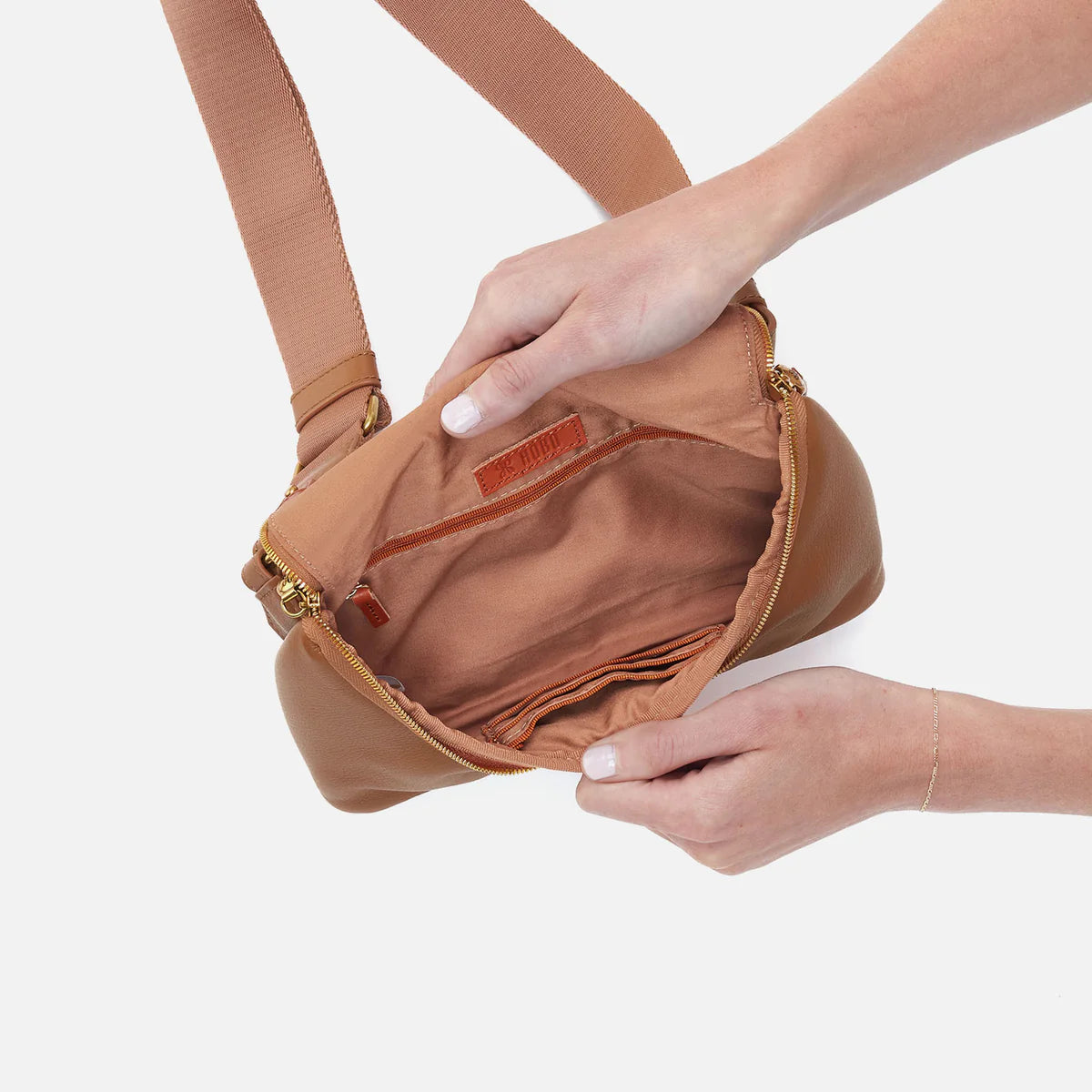 Fern Large Warm Honey Belt Bag