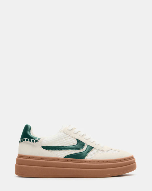 Dodge White Green Sneakers
