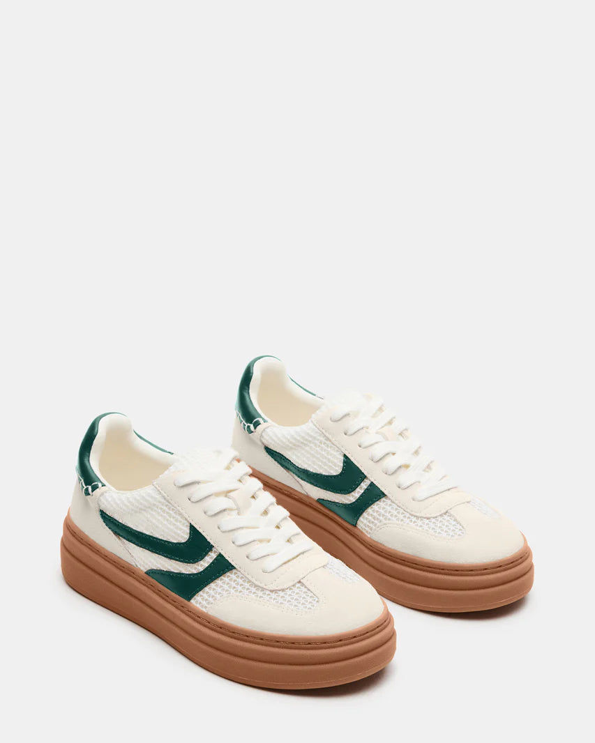 Dodge White Green Sneakers