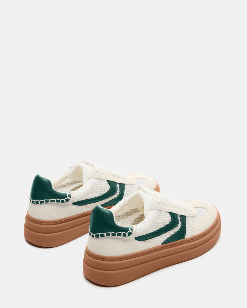 Dodge White Green Sneakers