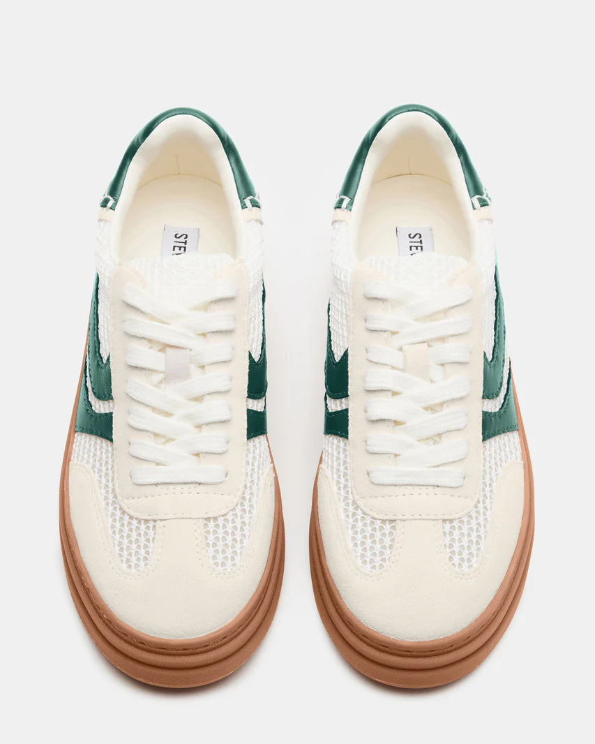 Dodge White Green Sneakers