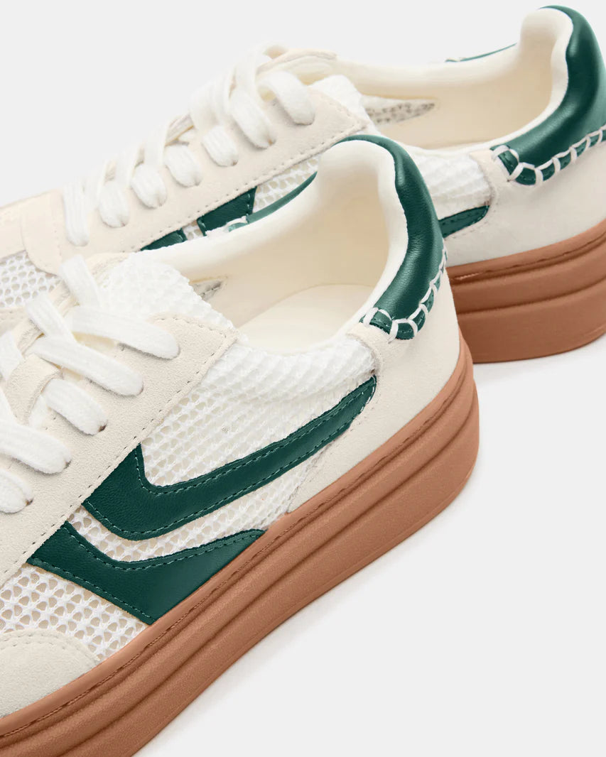 Dodge White Green Sneakers