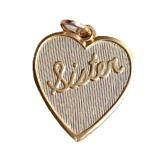 Sister Heart Charm