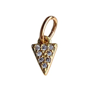 Pave Triangle Charm
