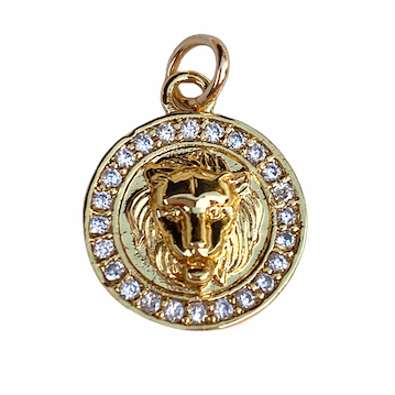 Lion Head Charm