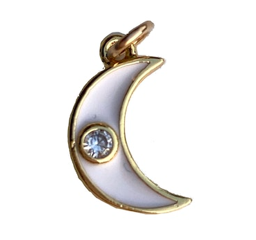 Enamel Moon Charm