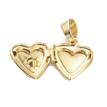 Locket Heart CZ Charm