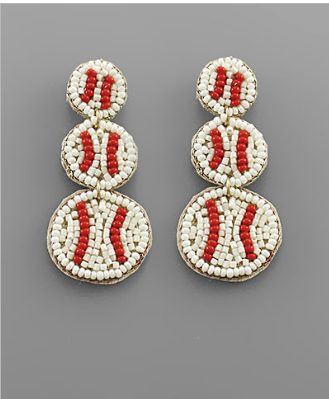 Take Me Out To The Ballgame Earrings