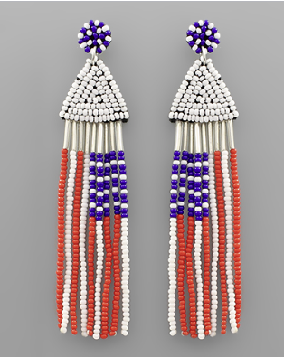 God Bless The USA Earrings