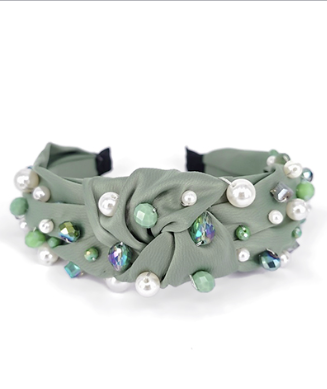 Make You Happy Sage Cream Headband