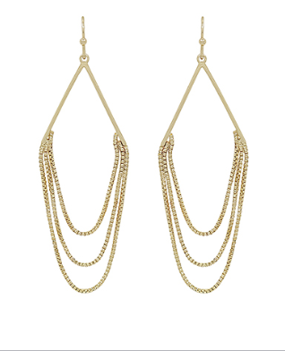 Your Only Chance Gold Earrings