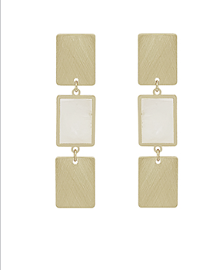 See Right To It White Earrings
