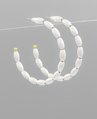 Surround Me Silver Hoop Earrings