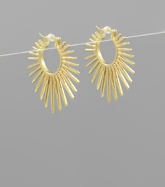 Make It Reality Gold Earrings