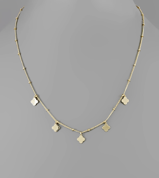 Since That Day Multi Clover Charm Necklace