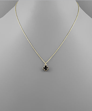 No Way Around It Black Clover Necklace