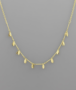 Awaited Choice Gold Charm Necklace