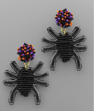 Spider Beaded Earrings