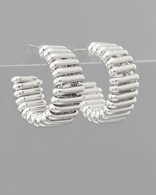 Lucy Silver Hoops