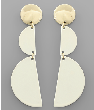 Archie Drop Ivory Earrings