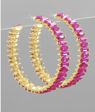 Birdie Fuchsia Hoops