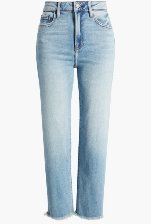 Flared High Jeans - Light denim blue/Bows - Ladies