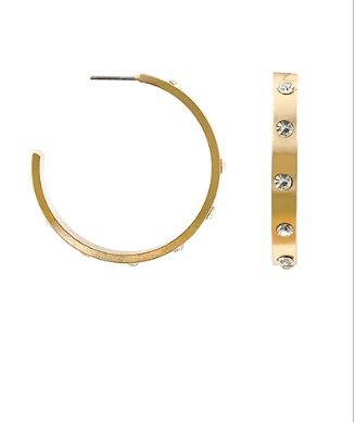 Attention to Detail Gold Hoops