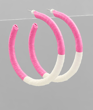 Everything All At Once  Fuchsia Hoops