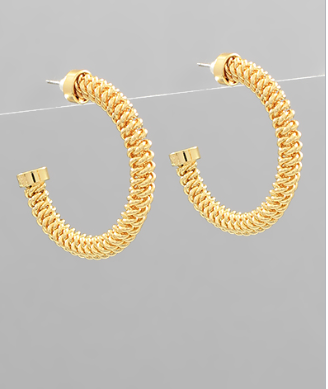 In the Moment Gold Hoops